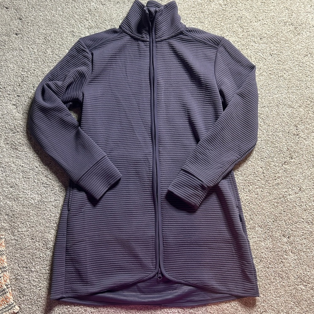 MPG Ribbed Zip Up Sweatshirt